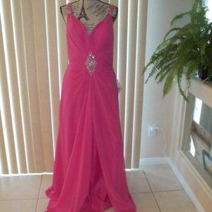 *FINAL Price* Pink Elegant Front & Sexy Back Formal Evening Gown